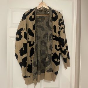 Cheetah Print Cardigan